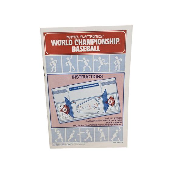 1980 Mattel Electronics World Championship Baseball Handheld Game 3201 WORKING - Picture 4 of 9